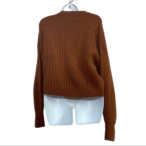 FRNCH Mohair Cropped Ribbed Sweater M/L - Picture 6 of 6